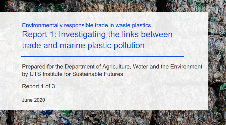 Environmentally responsible trade in waste plastics – Report 1 – Investigating the links between trade and marine plastic pollution